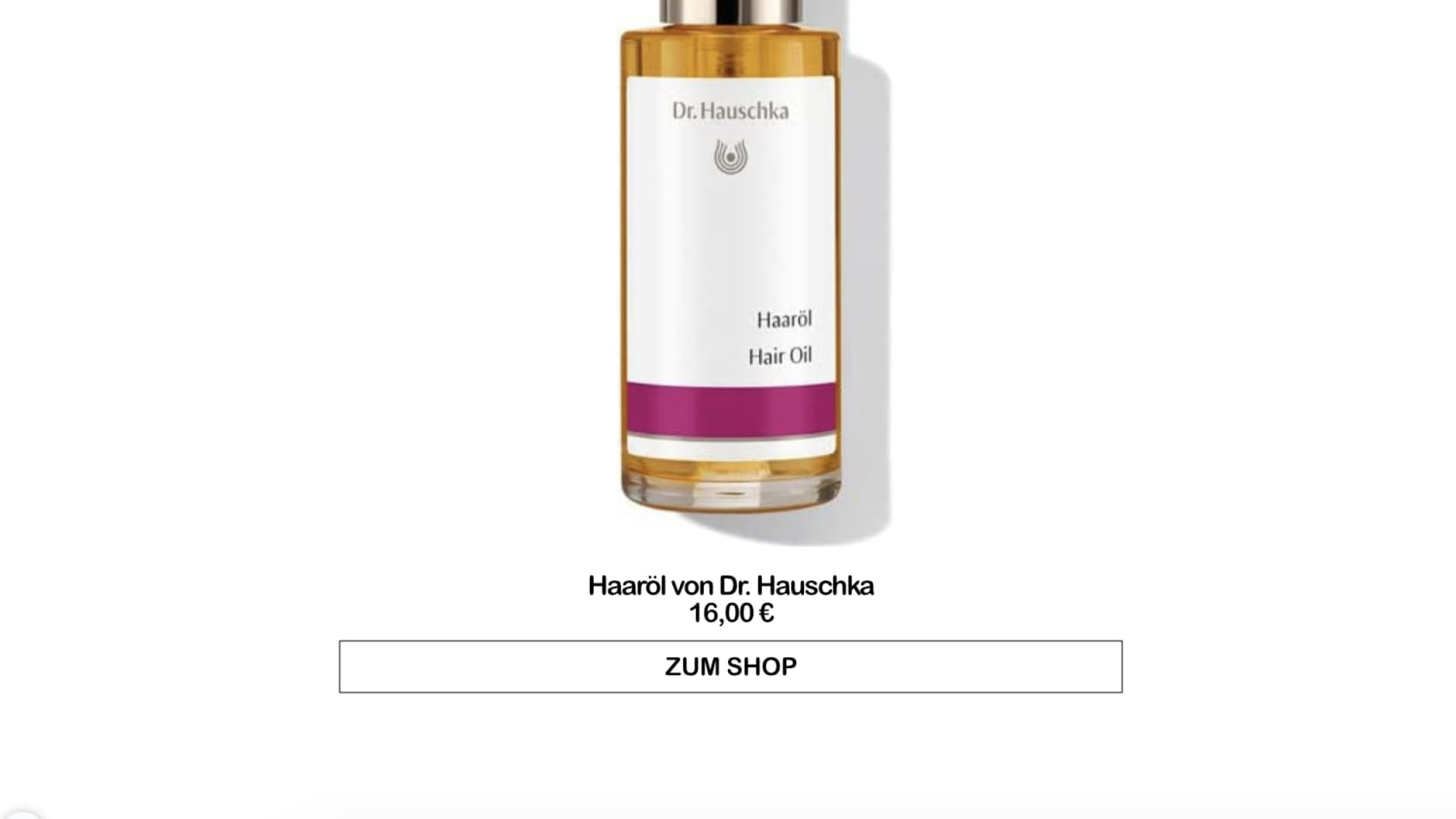 Haaröl von Dr. Hauschka